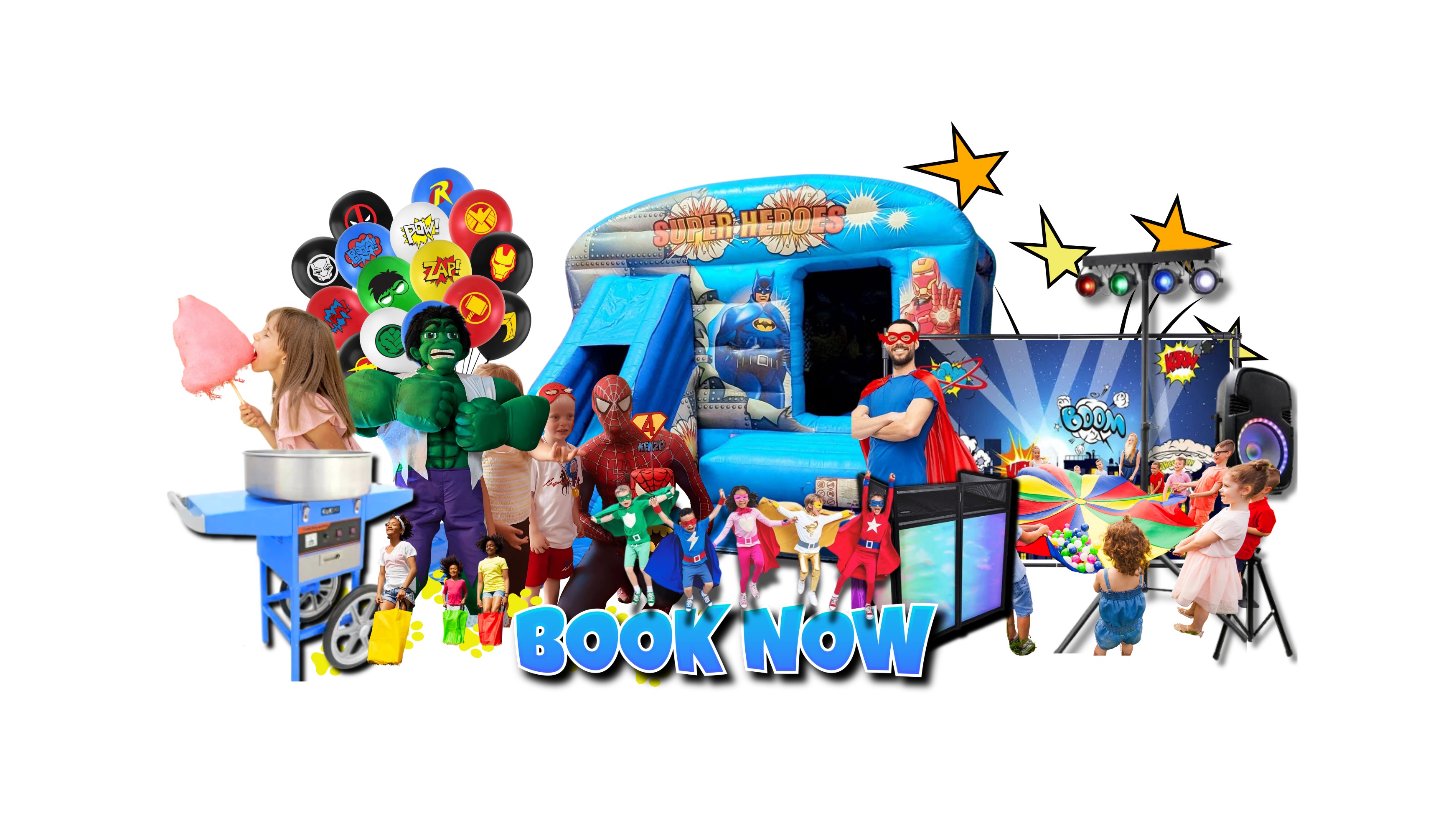 Choose Our Superhero Bouncy Castles Superhero Bouncy Castles Hire